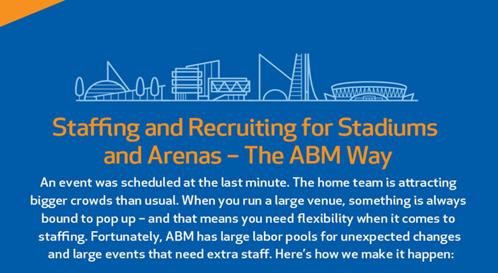 Staffing and Recruiting for Stadiums and Arenas
